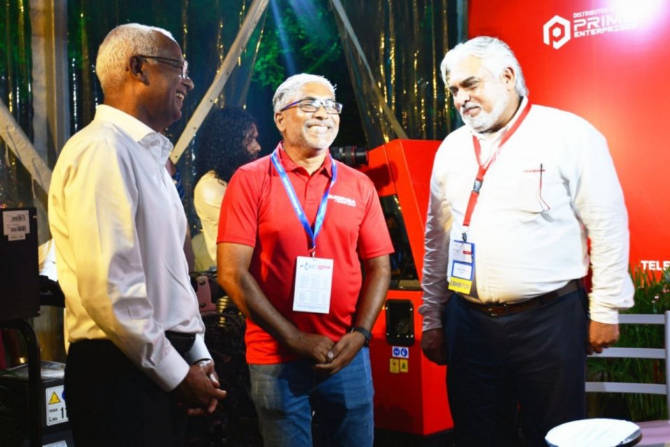 President Solih Visits Himoinsa Booth at Maldives Marine Expo